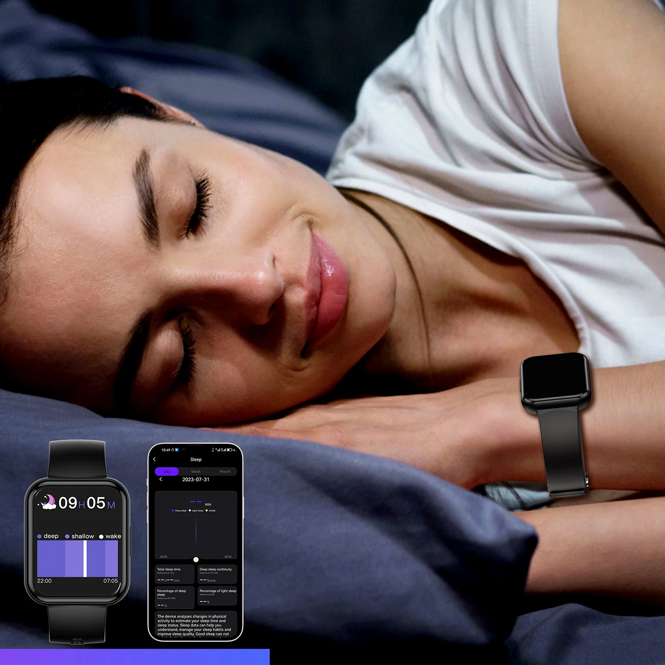 Smartwatch Choetech WT001, 1.91", IP67, Bluetooth 5.0, 300 mAh, e zezë