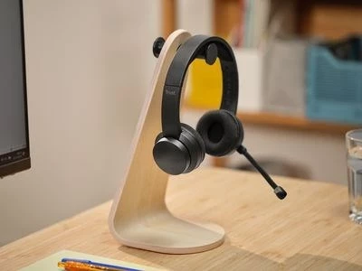 Kufje Trust Ayda, me kabllo dhe pa kabllo, Bluetooth, USB Type-C, të zeza