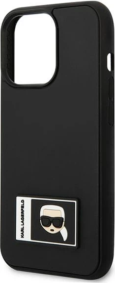 Mbështjellës Karl Lagerfeld KLHCP13L3DKPK për iPhone 13/13 Pro 6.1", Ikonik Patch, i zi