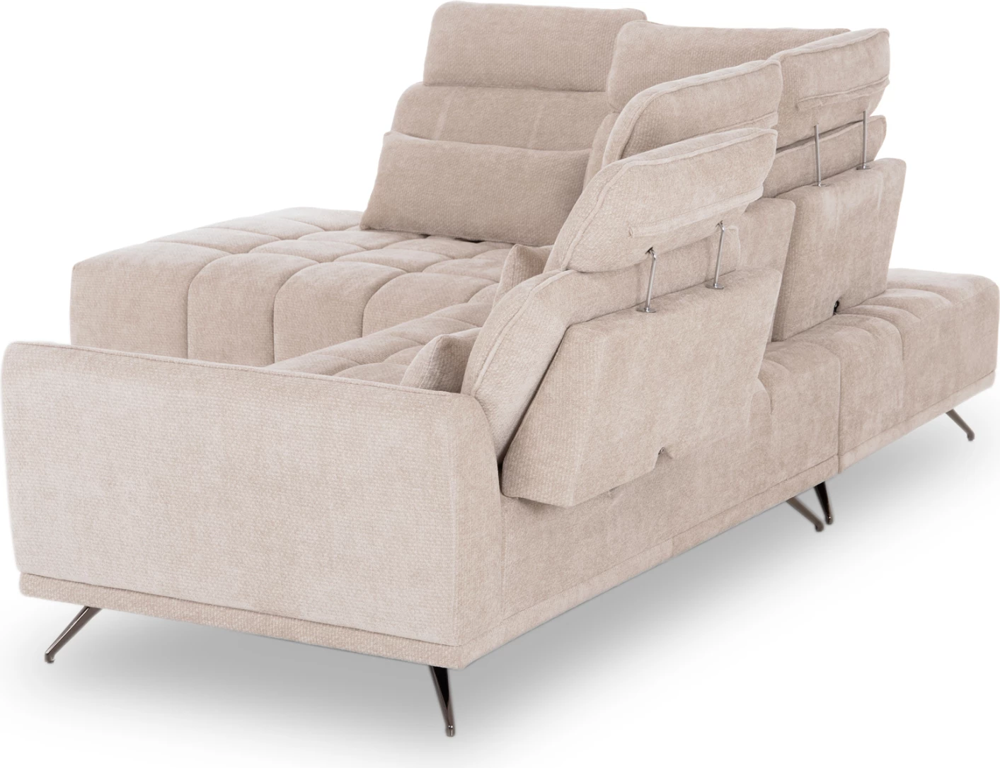 Këndare 5-vendëshe majtas, material ecru, MYRON CD3318.02L, 290x110-225x110H