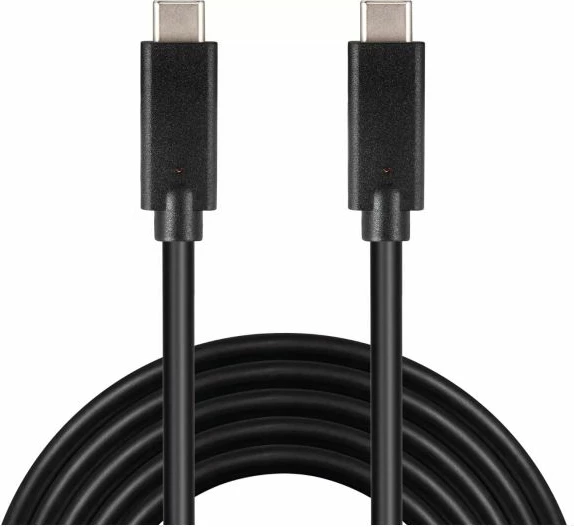 Kabllo USB-C në USB-C SANDBERG 136-09, 2 m, USB 3.1 Gen2 10 Gbps, PD 65 W, e zezë