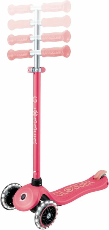 Trotinetë për fëmijë Globber PRIMO PLUS GLOW LIGHTS 443-110, rozë