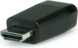 Adapter VALUE HDMI në VGA, HDMI mashkull / VGA femër, i zi