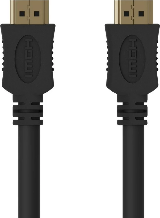 Kabllo HDMI Gembird CC-HDMI4L-0.5M High Speed me Ethernet 0.5 m, e zezë