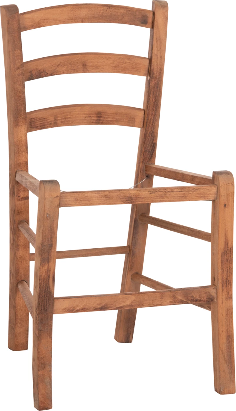 Karrige PAROS FH5585.01 dru ahu, ngjyrë arre, 40x41x87 cm, vetëm korniza