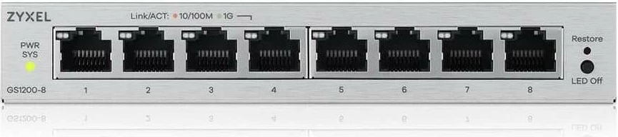 Switch Zyxel GS1200-8V3, 8 porte, Managed