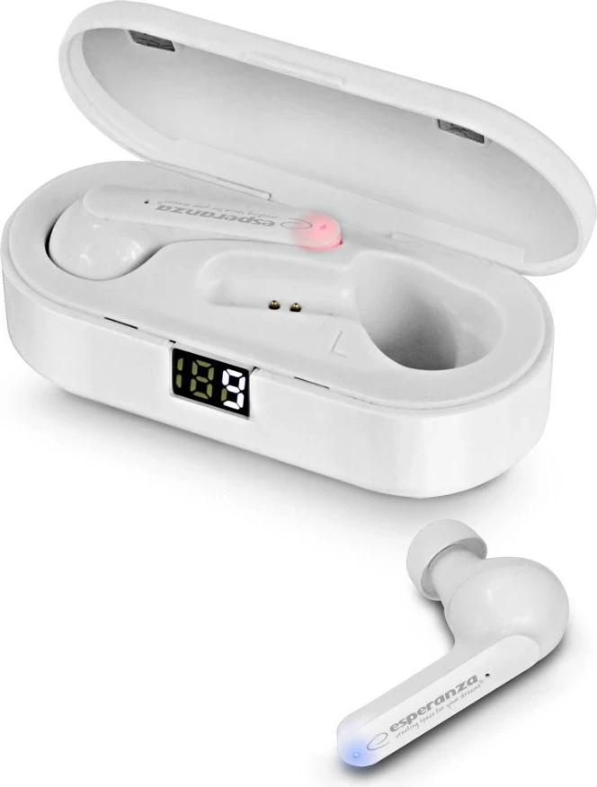Kufje Esperanza EH230W Bluetooth In-Ear TWS, Bardhë