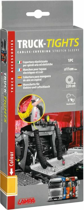 Mbeshtjellese Kabllo Kamioni Verdhe 220cm