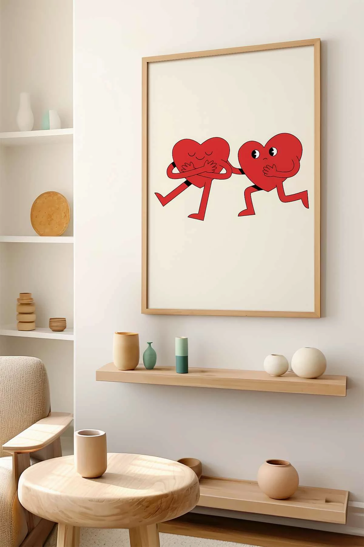 Pikturë dekorative me kornizë MDF, Wallity, shumëngjyrëshe, 33x48cm