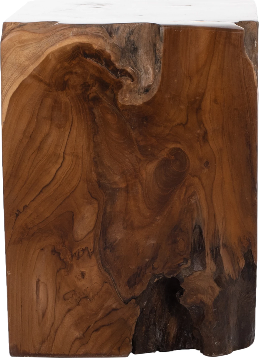 Karrige për bar FH7721 katrore, dru teak natyral, 30x30x40H