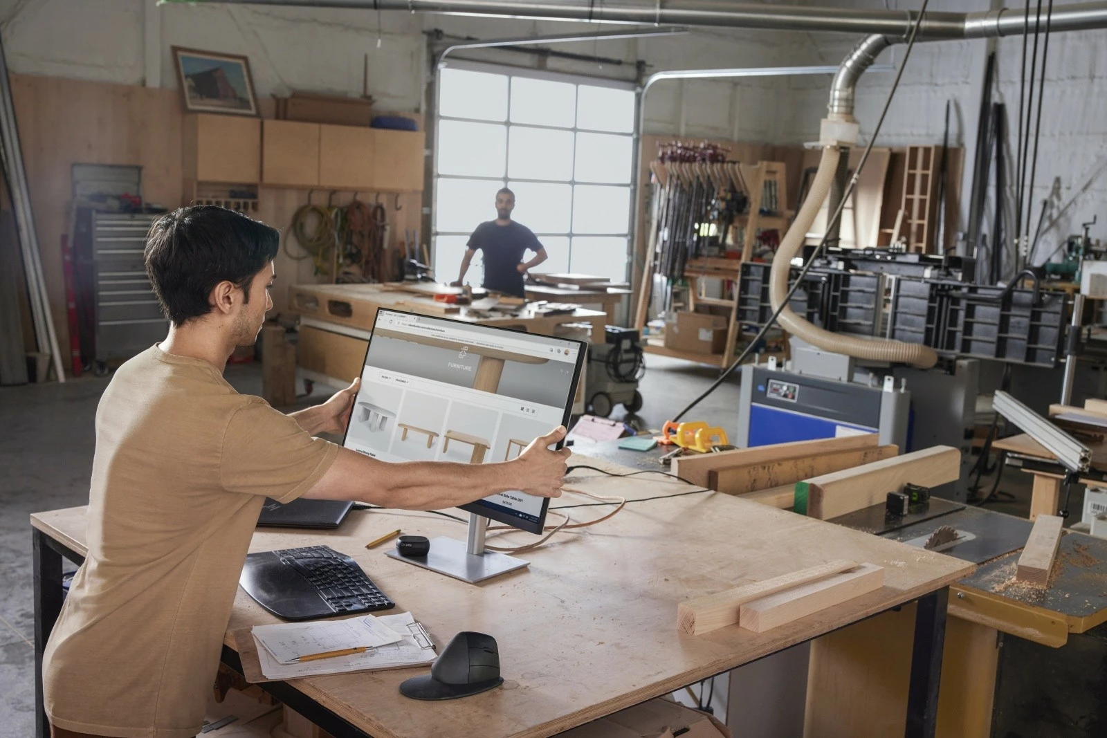 Tastierë wireless HP 960 Ergonomic 7E755AA#ABB, Bluetooth, QWERTY, me numpad të ndarë, e zezë