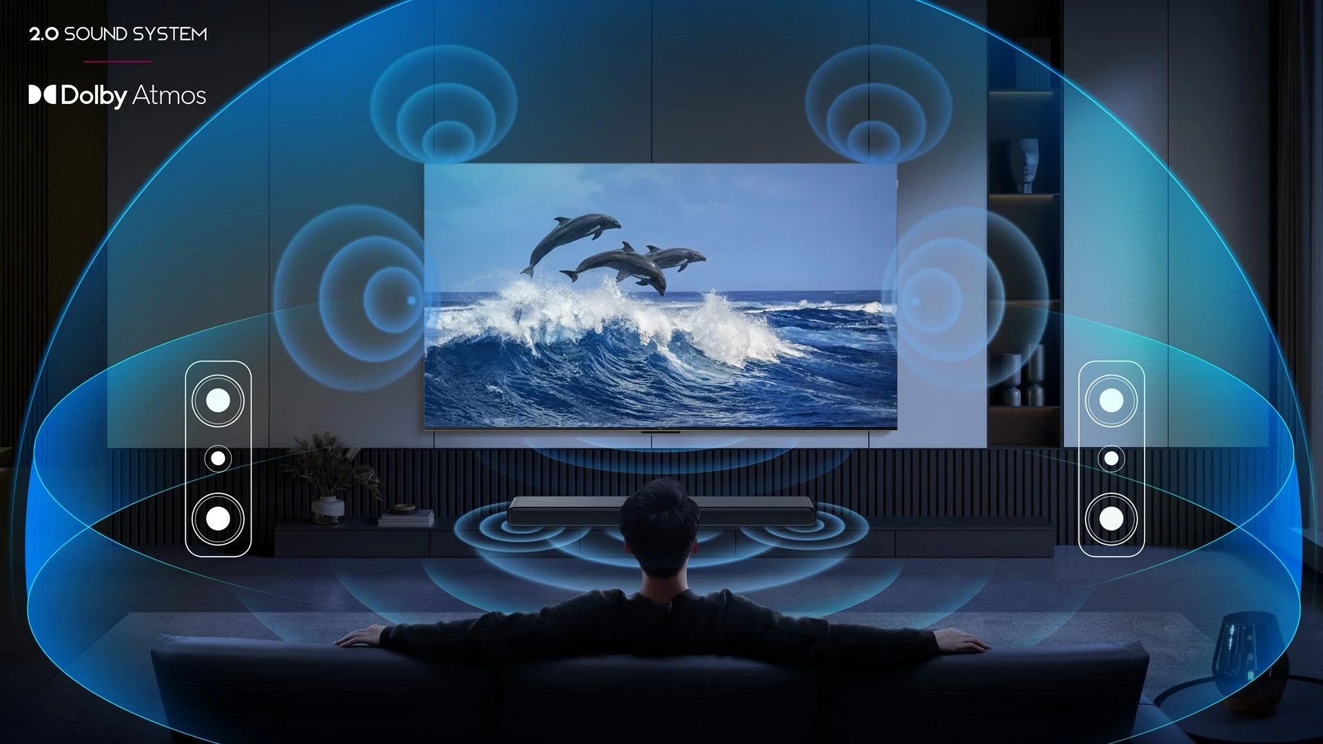 Soundbar TCL S S45H, 2.0 kanale, Dolby Atmos, DTS Virtual:X, Bluetooth, Titanium