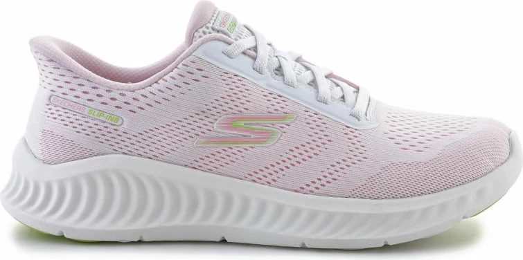 Atlete për femra Skechers, të bardha/rozë