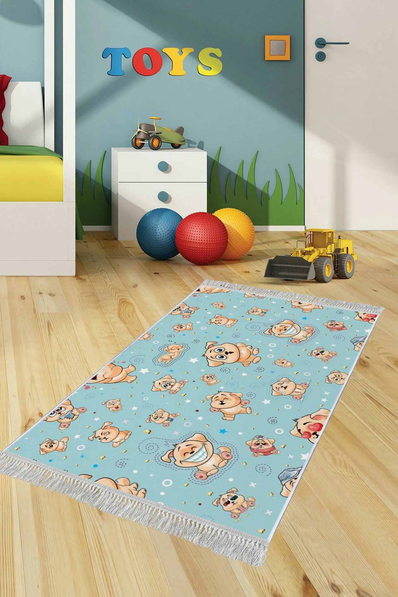 Qilim për korridor, ngjyrë e kaltër, Conceptum Hypnose, ELS512, 100x300cm