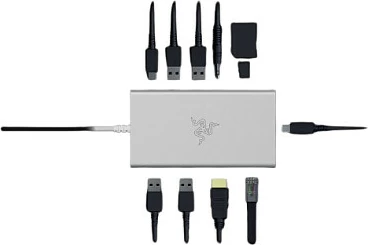 Docking station Razer USB-C, HDMI 4K@60Hz, 1GbE, PD 85W, Mercury