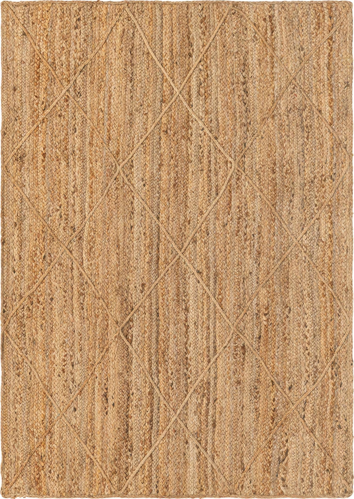 Qilim jute i thurur në dorë, ngjyrë natyrale, 200x290cm, Conceptum Hypnose 00019A