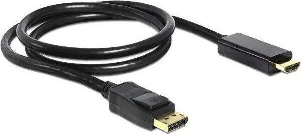 Kabllo adapter DisplayPort 1.2 në HDMI, 2m, 4K, e zezë