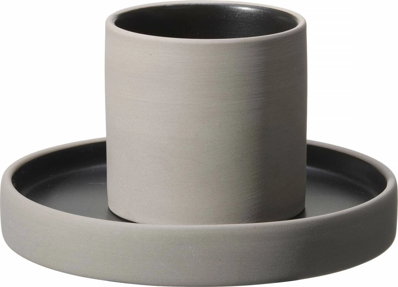 Pjatë gourmet Fine Dine Mia Ø160mm, zi/gri, set 3 copë