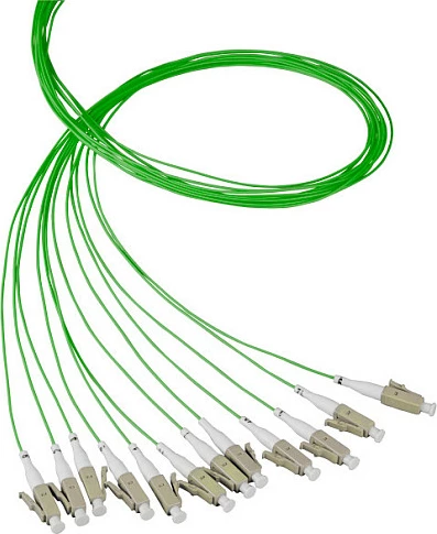 Kabllo fibër optike pigtail EFB Elektronik LC OM4 50/125, 2 m, vjollcë