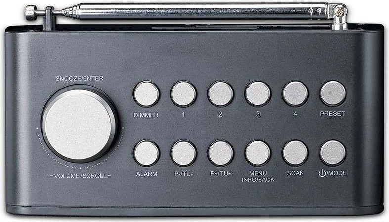 Radio Lenco CR-625BK, DAB+, FM, e zezë