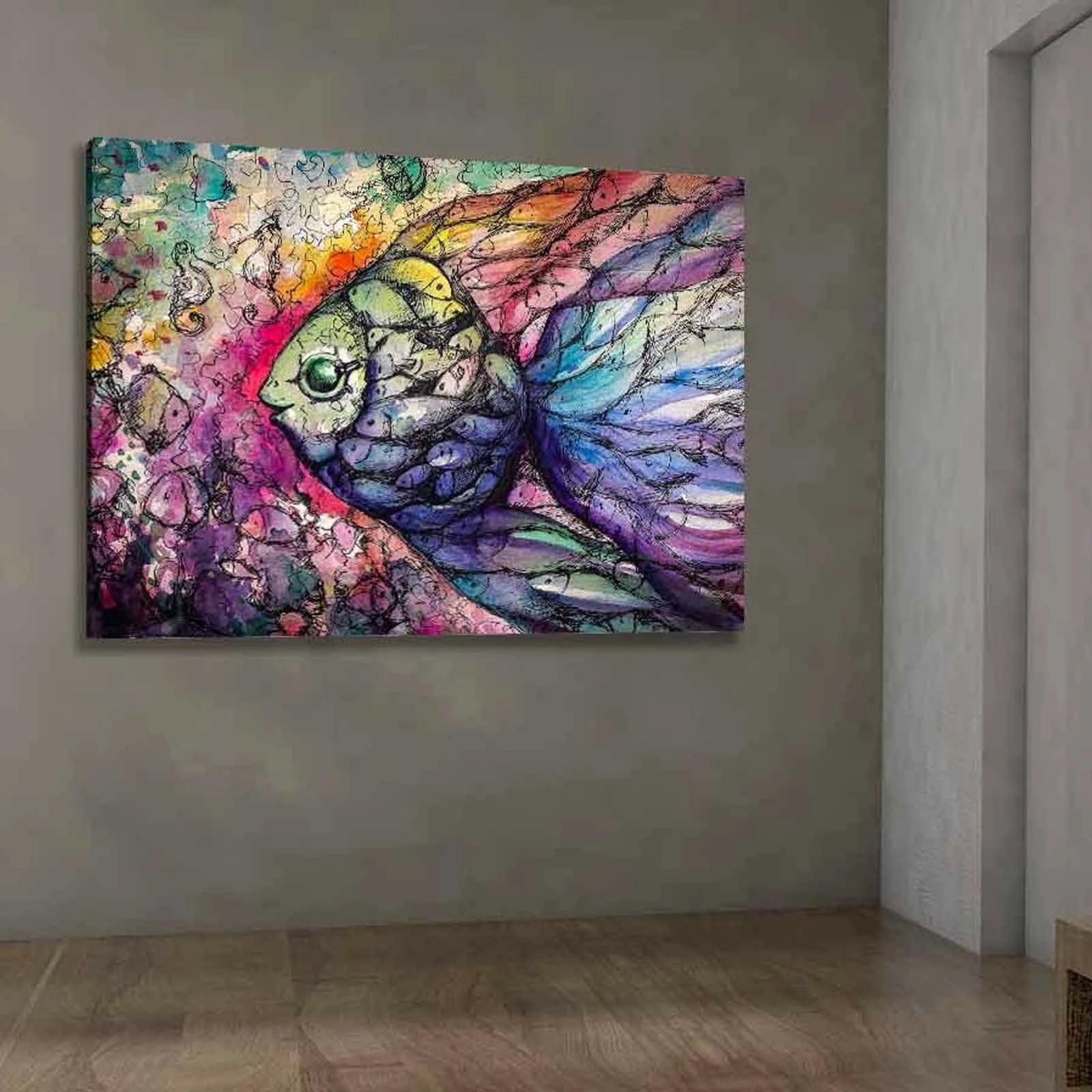 Pikturë dekorative në kanavacë, shumëngjyrëshe, Wallity 701002021C-016, 70x100cm