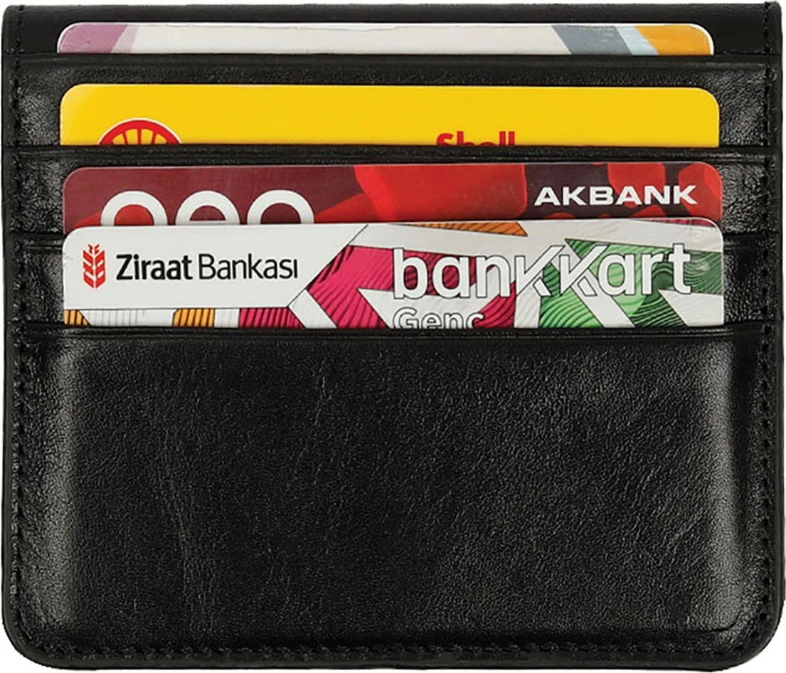 Portofol për burra, lëkurë origjinale, ngjyrë e zezë, Argenta, Zoozie Bags