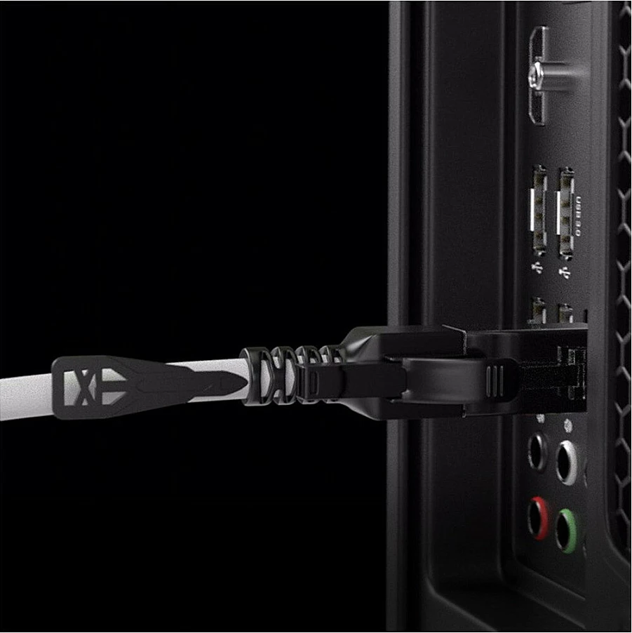 Kabllo rrjeti LINDY Patch Cat6a S/FTP 1m, RJ45, e kyçshme, gri