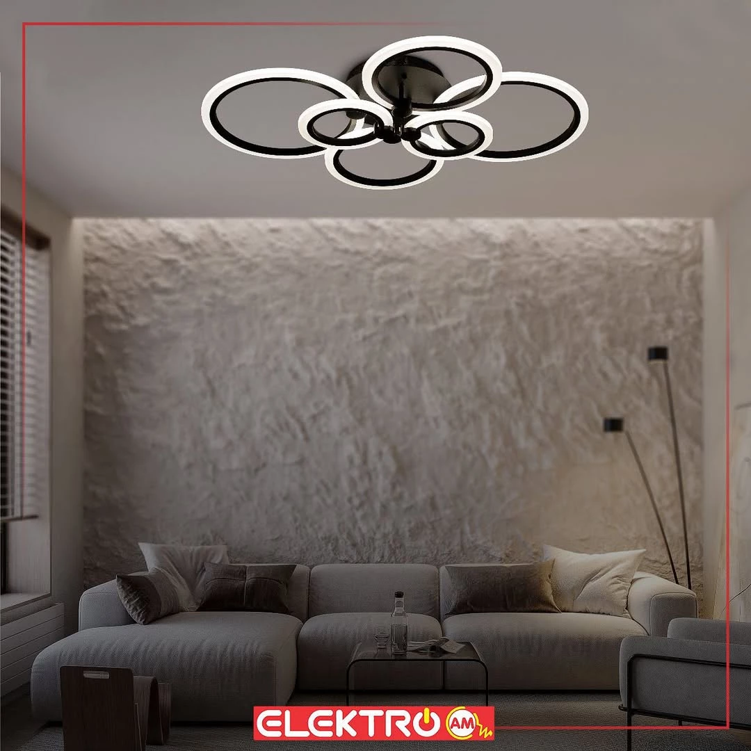 Abazhur LED tavani MX2374-2+2+2 BK