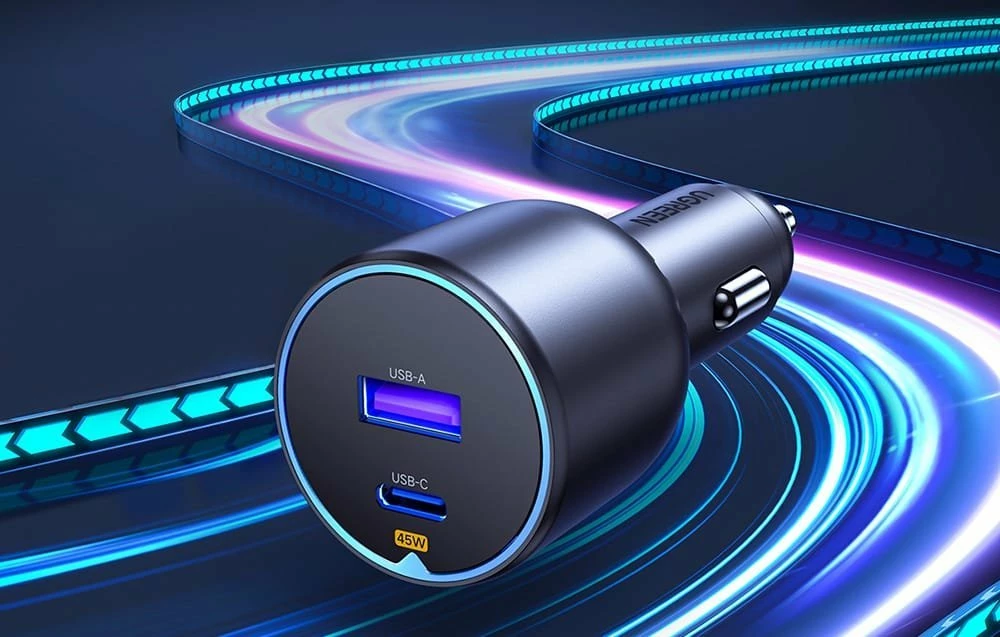 Karikues veture Ugreen EC701, USB + USB-C, 63W, i zi