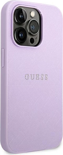 Mbështjellës Guess Saffiano Strap për iPhone 14 Pro Max 6.7", Vjollcë