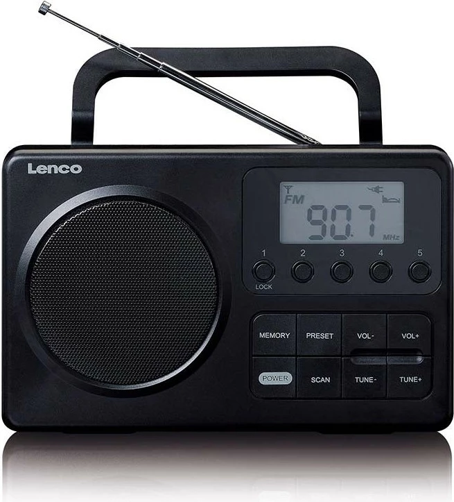 Radio portabile Lenco MPR-035BK, FM, e zezë