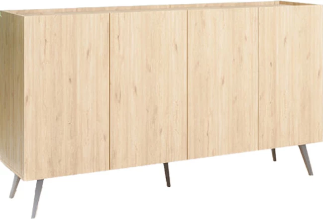 Komodë anësore, ngjyrë lisi, 180x43x100cm