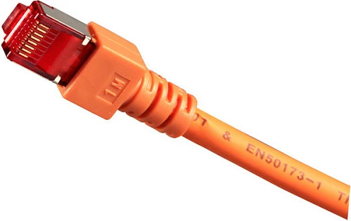 Kabllo rrjeti EFB Elektronik RJ45 Patch Cat6A, S/FTP, 20m, portokalli