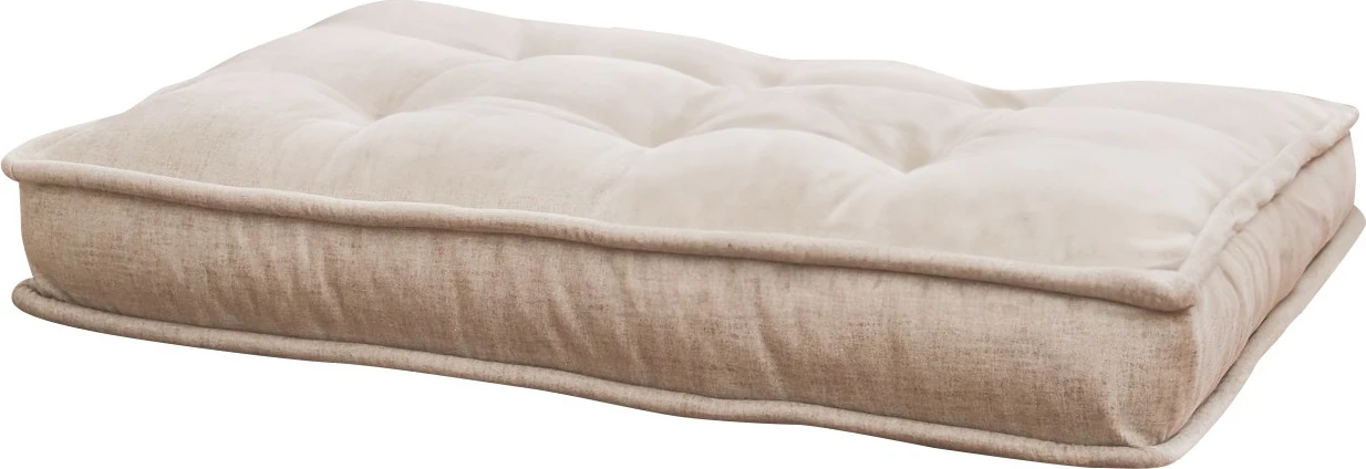 Jastëk i madh prej kadifeje, ngjyrë krem, Atelier del Sofa, Naturel Yer