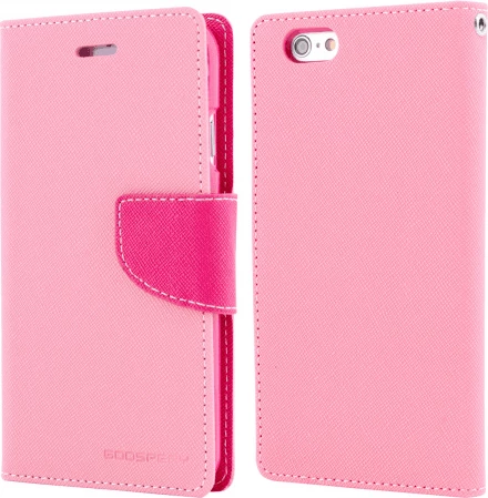 Mbështjellës Goospery Fancy Diary për iPhone 6 Plus 5.5\", rozë