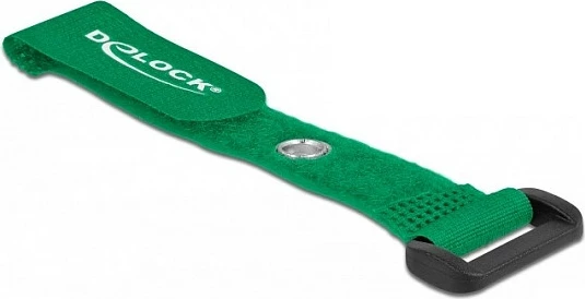 Lidhëse kabllosh me velcro DeLOCK 150x20 mm, 5 copë, e gjelbër