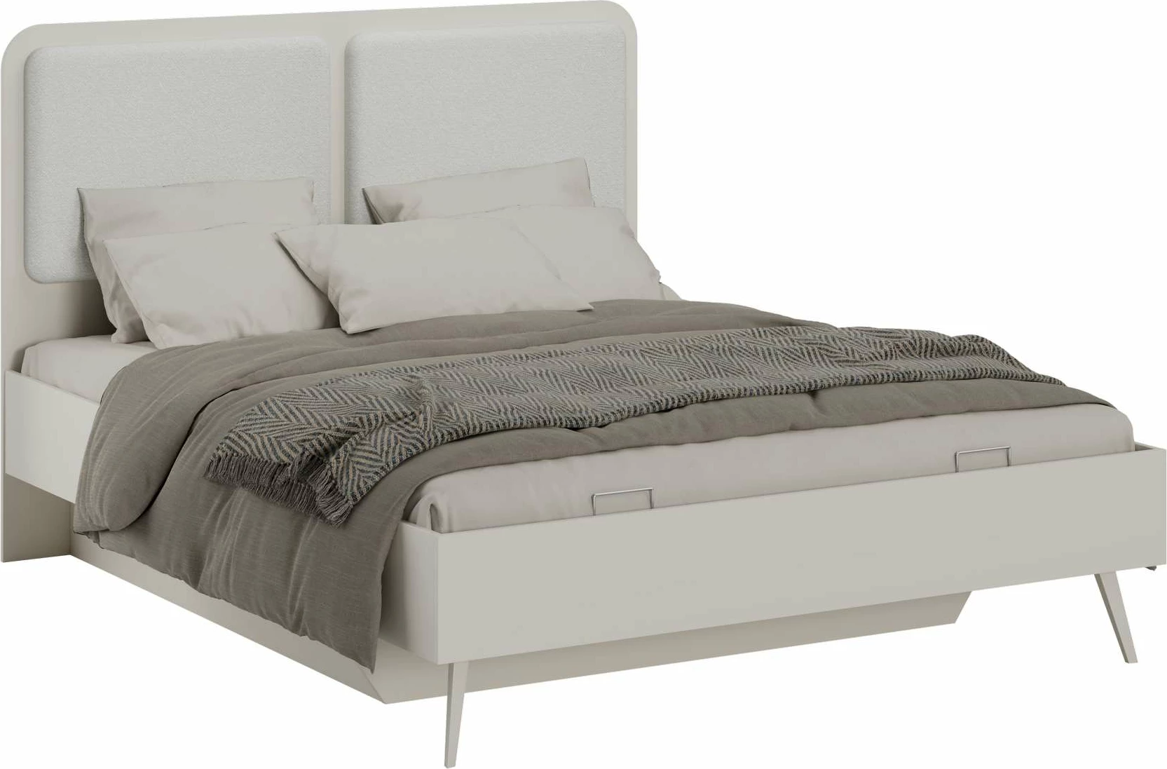 Krevat dopio, ngjyrë mink, Hanah Home, Milano