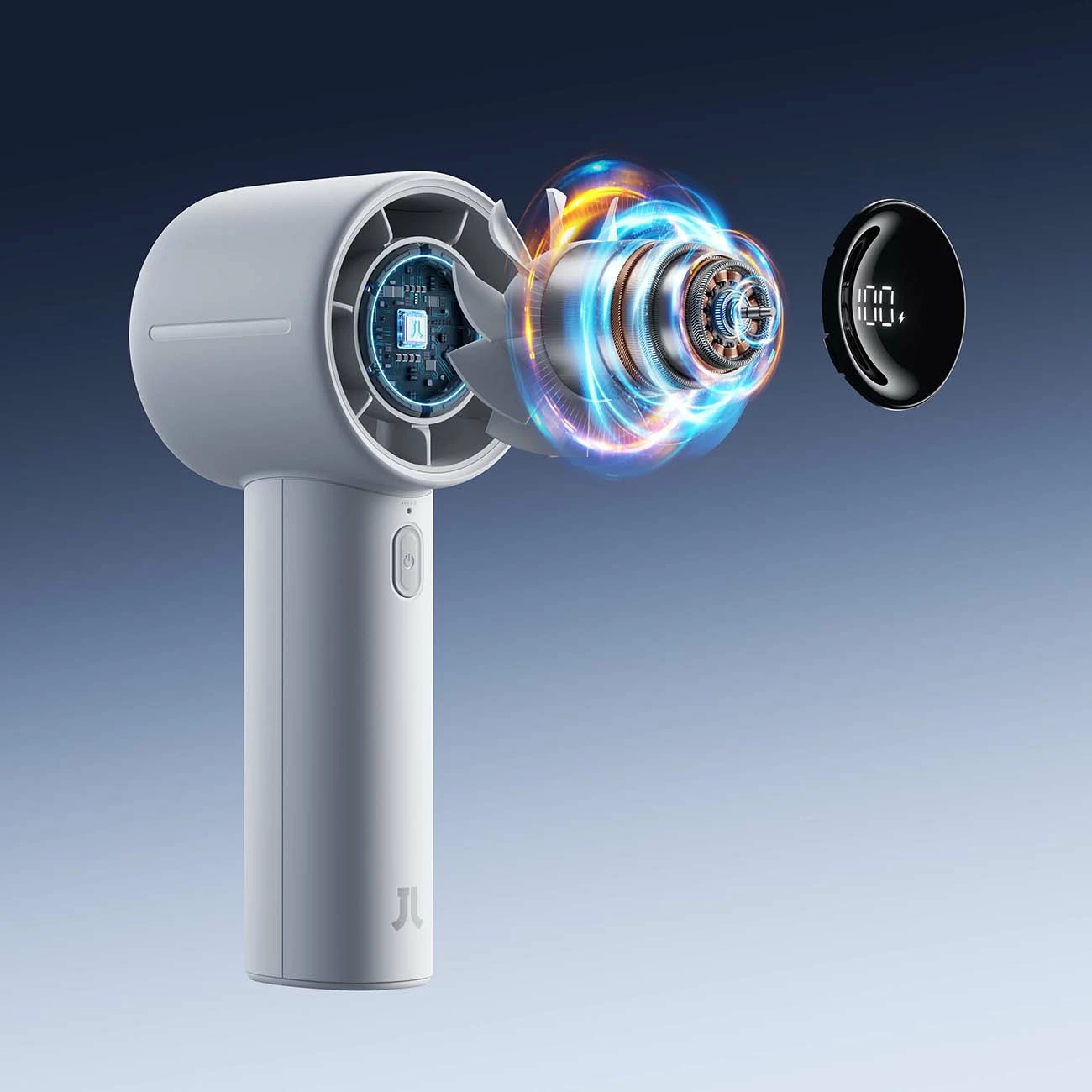 Ventilator dore Jisulife Handheld Fan 10S 5000mAh USB-C, gri