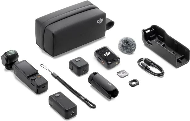 kamerë aksion, DJI, Osmo Pocket 3 Creator CP OS 00000302 01, e zezë