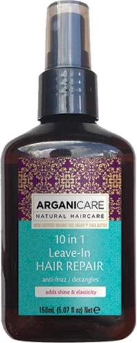 Serum për flokë Arganicare Shea Butter Repair 10-in-1 për femra, 150ml