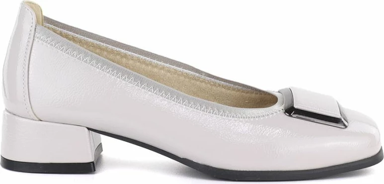 Këpucë me take të ulët Vinceza 18129, të hirtë