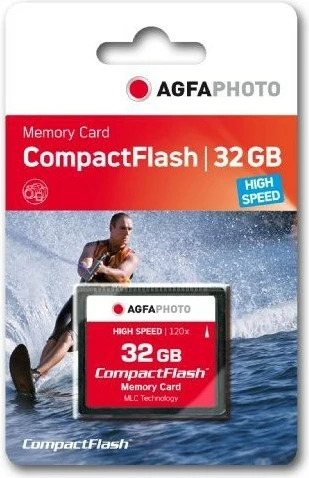 Kartelë memorie AgfaPhoto CompactFlash 32GB High Speed 300x, e zezë