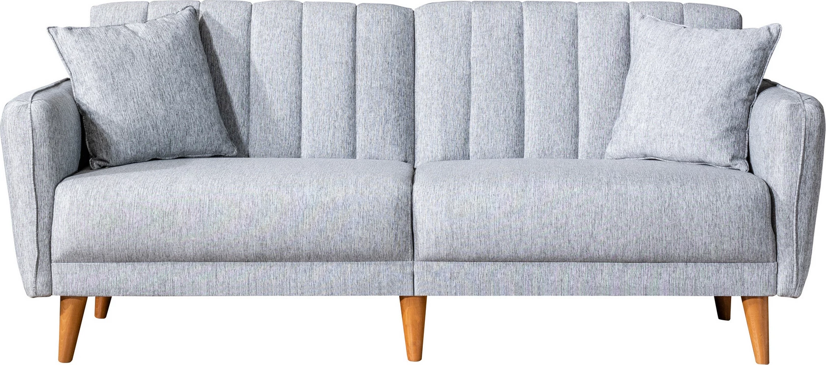 Set divan-krevat me karrige krahu, ngjyrë gri, Atelier del Sofa, Aqua-TKM03-1008