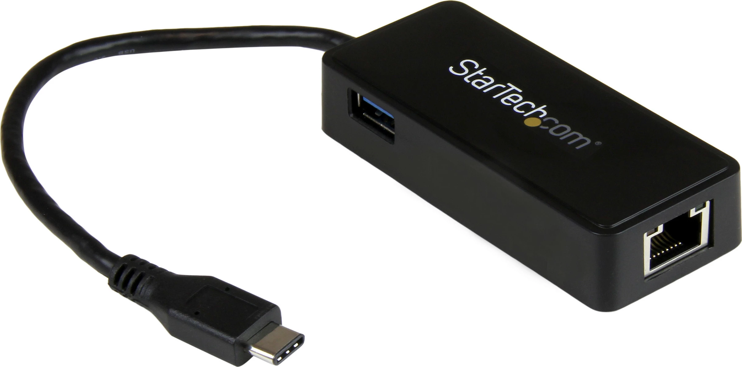 Adapter rrjeti USB-C StarTech, Gigabit RJ-45, me port USB-A, USB 3.1 Gen 1, i zi