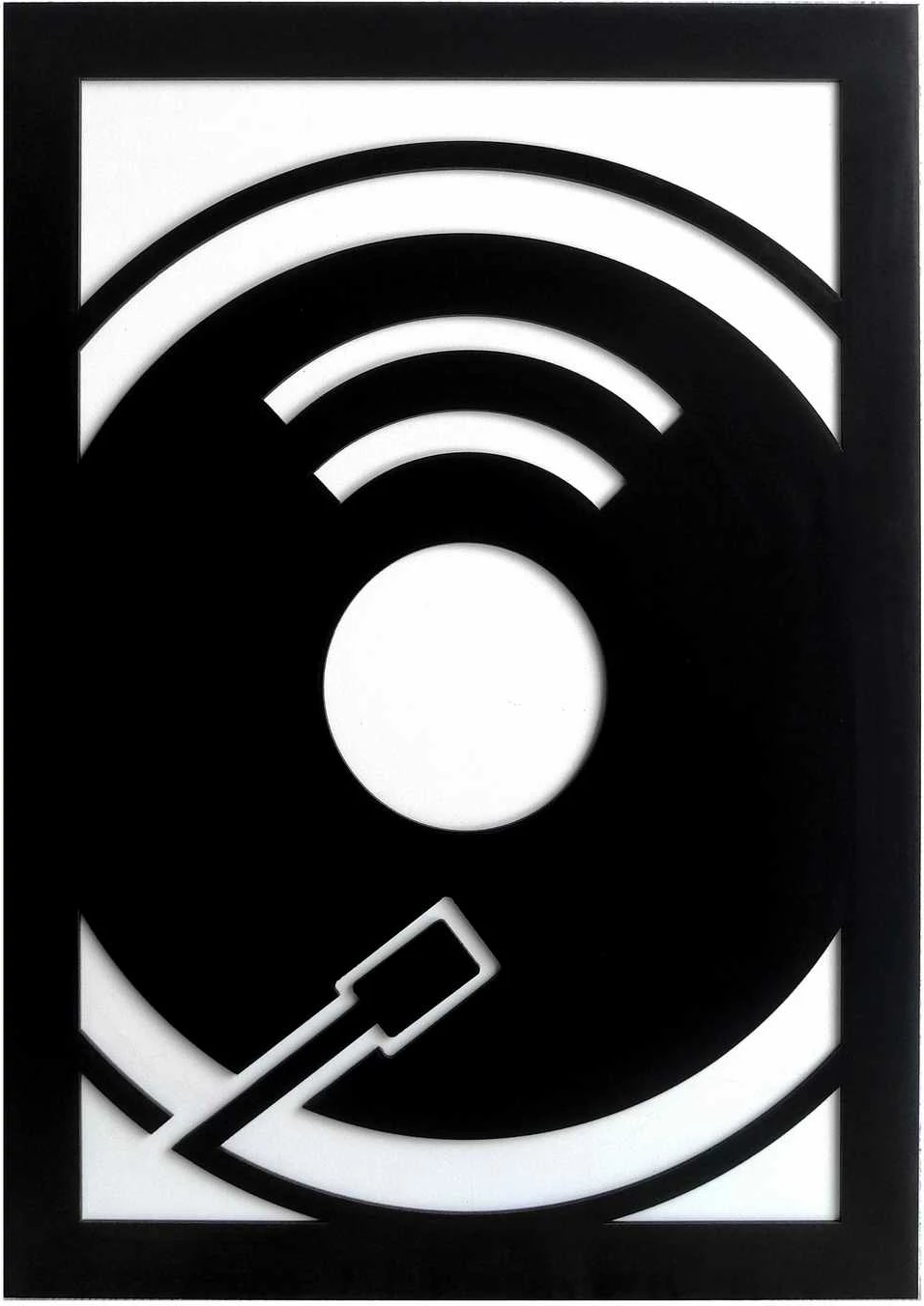 Pikturë dekorative me kornizë, MDF, Turntable, Wallity
