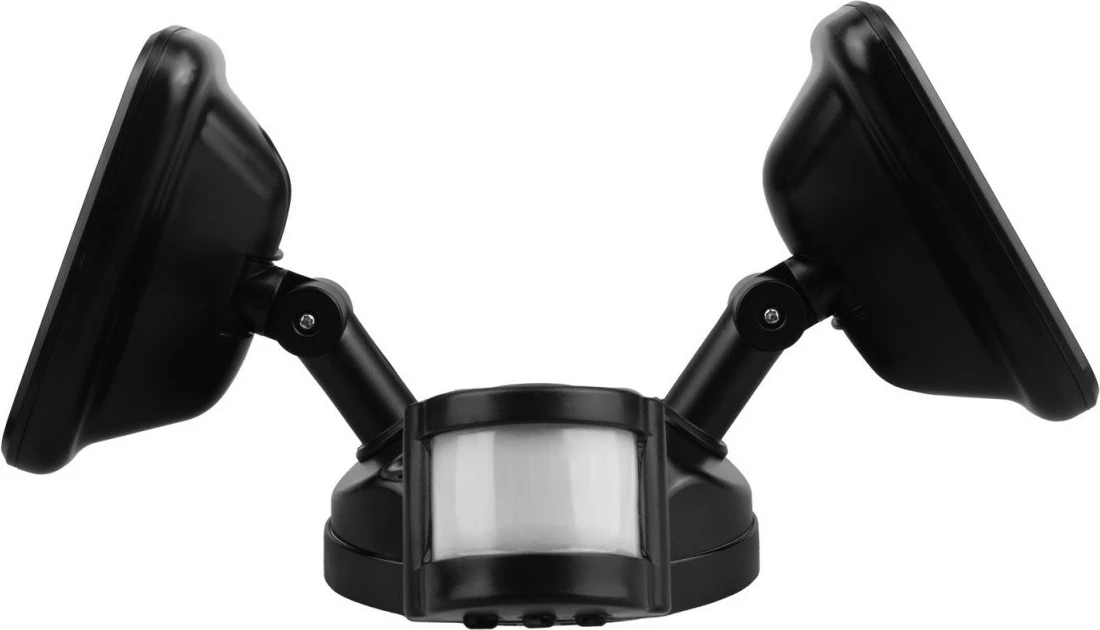 Llampë muri LED Maclean MCE524B 20W 1500lm IP65 4000K me sensor PIR, e zezë