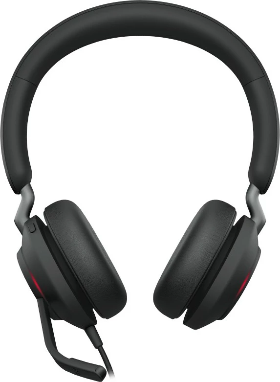 Kufje Jabra Evolve2 40 SE, USB Type-C/Type-A, me mikrofon, e zezë