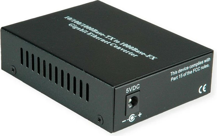 Konvertues rrjeti VALUE 21.99.1199, RJ-45 10/100/1000 në Fibër 100Base-FX LC, i zi