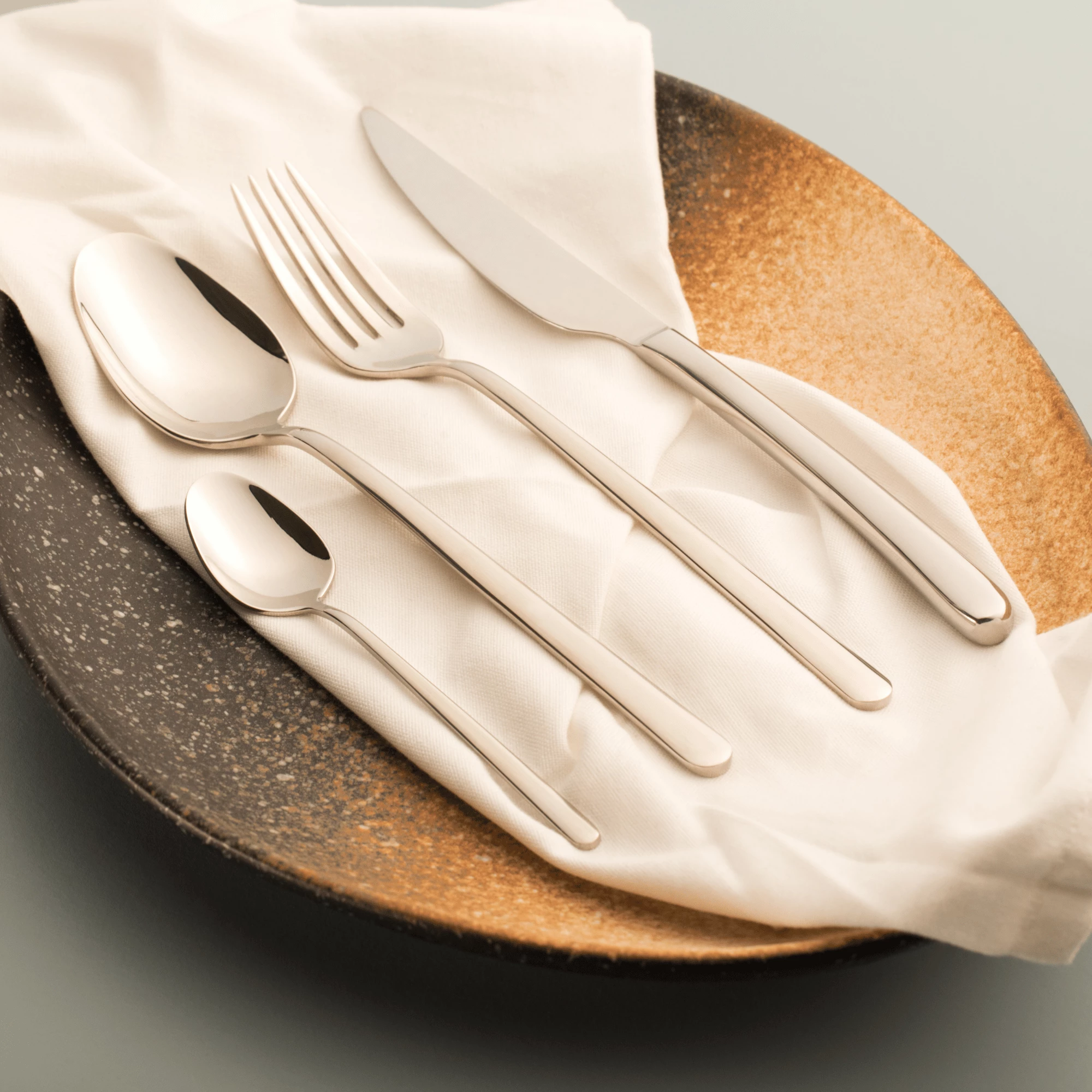 Lugë latte OVE Amarone 209 mm, çelik inox 18/10, set 12 copë, argjend