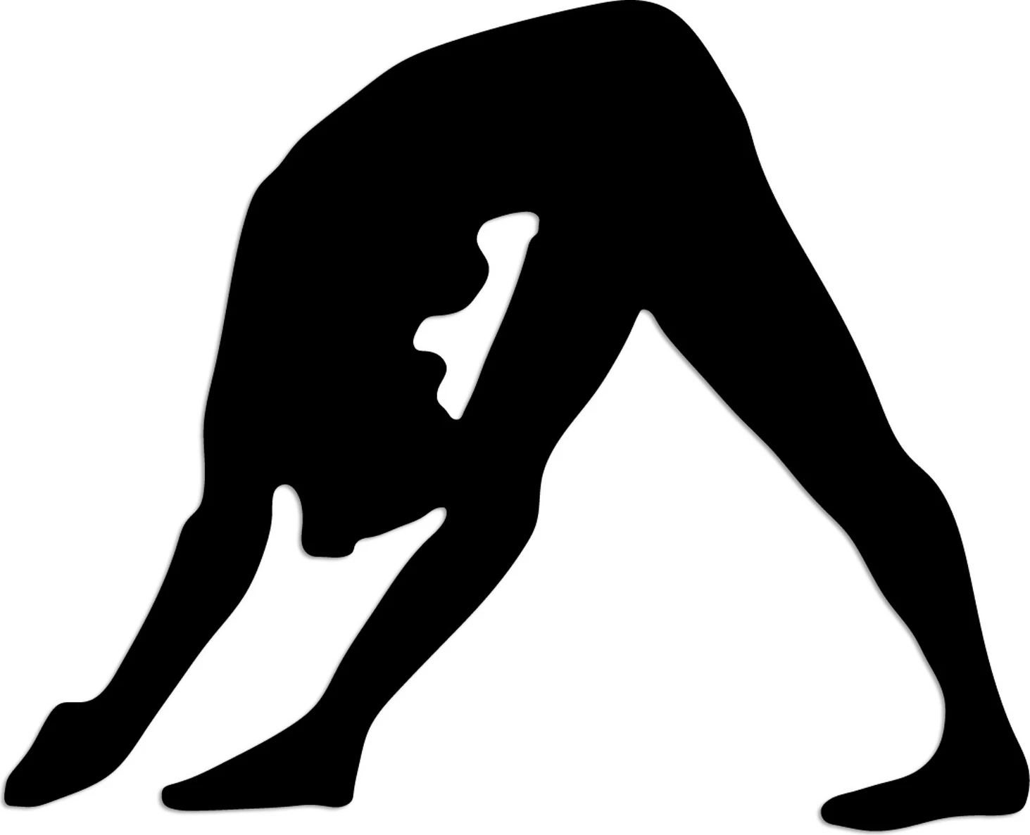 Aksesor muri dekorativ prej metali, Wallity Yoga 14, ngjyrë e zezë, 55x45cm